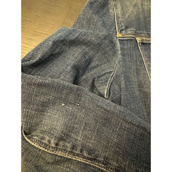 Chico's Denim Embroidered Jacket Shacket - Sz 0 (4/6) - Picture 6 of 16